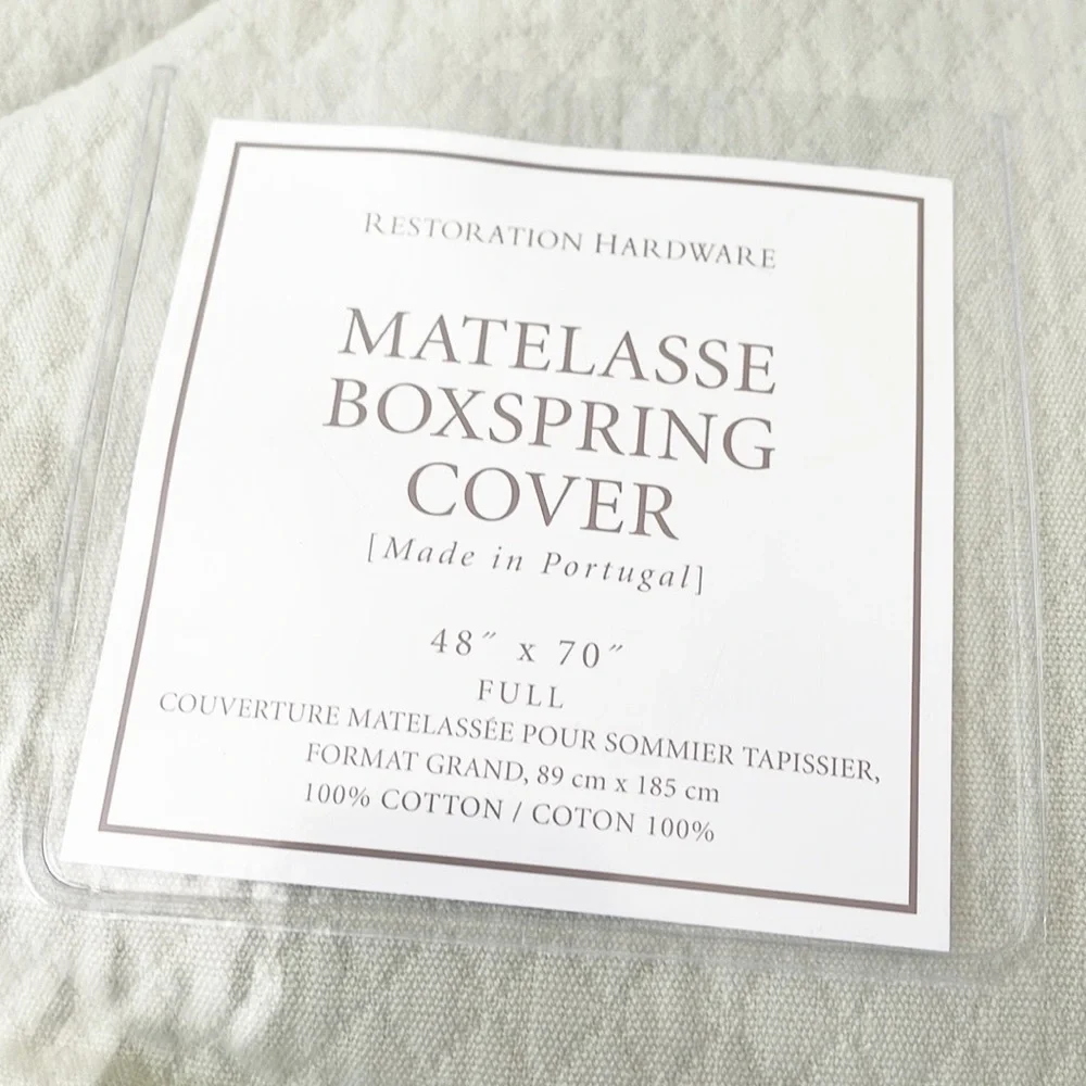 Restoration Hardware Box Spring Full Size New